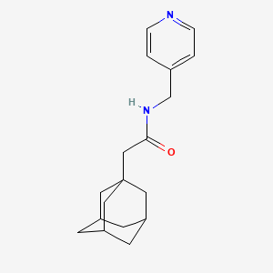 molecular formula C18H24N2O B4183382 2-(1-adamantyl)-N-(4-pyridinylmethyl)acetamide 