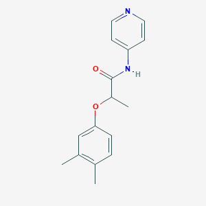 molecular formula C16H18N2O2 B4183386 2-(3,4-dimethylphenoxy)-N-4-pyridinylpropanamide 