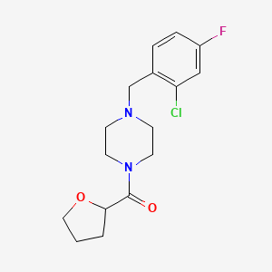 1-(2-chloro-4-fluorobenzyl)-4-(tetrahydro-2-furanylcarbonyl)piperazine