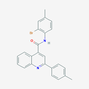 molecular formula C24H19BrN2O B418341 N-(2-bromo-4-methylphenyl)-2-(4-methylphenyl)-4-quinolinecarboxamide 