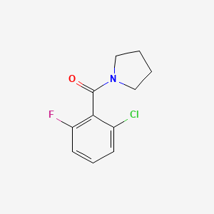 molecular formula C11H11ClFNO B4183427 1-(2-chloro-6-fluorobenzoyl)pyrrolidine 