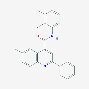 N-(2,3-dimethylphenyl)-6-methyl-2-phenyl-4-quinolinecarboxamide