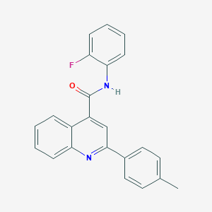 N-(2-fluorophenyl)-2-(4-methylphenyl)-4-quinolinecarboxamide