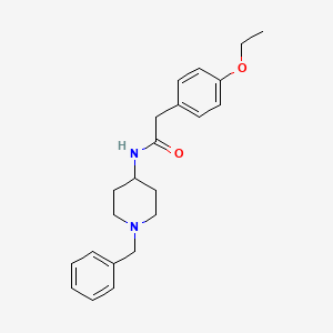molecular formula C22H28N2O2 B4183484 N-(1-benzyl-4-piperidinyl)-2-(4-ethoxyphenyl)acetamide 