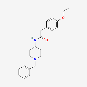 molecular formula C22H28N2O2 B4183484 N-(1-benzylpiperidin-4-yl)-2-(4-ethoxyphenyl)acetamide 