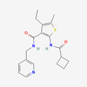 2-[(cyclobutylcarbonyl)amino]-4-ethyl-5-methyl-N-(3-pyridinylmethyl)-3-thiophenecarboxamide