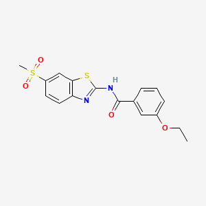 3-ethoxy-N-[6-(methylsulfonyl)-1,3-benzothiazol-2-yl]benzamide