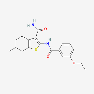 2-[(3-ethoxybenzoyl)amino]-6-methyl-4,5,6,7-tetrahydro-1-benzothiophene-3-carboxamide