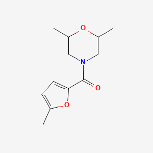 molecular formula C12H17NO3 B4183558 2,6-dimethyl-4-(5-methyl-2-furoyl)morpholine 