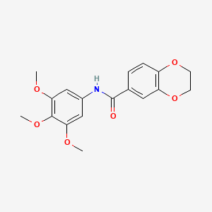 N-(3,4,5-trimethoxyphenyl)-2,3-dihydro-1,4-benzodioxine-6-carboxamide