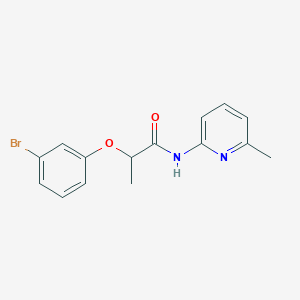 2-(3-bromophenoxy)-N-(6-methylpyridin-2-yl)propanamide