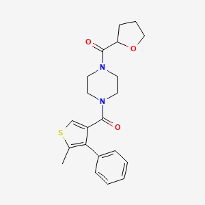 1-[(5-methyl-4-phenyl-3-thienyl)carbonyl]-4-(tetrahydro-2-furanylcarbonyl)piperazine
