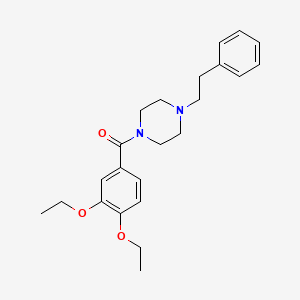 (3,4-DIETHOXYPHENYL)(4-PHENETHYLPIPERAZINO)METHANONE