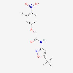 N-(5-tert-butyl-3-isoxazolyl)-2-(3-methyl-4-nitrophenoxy)acetamide