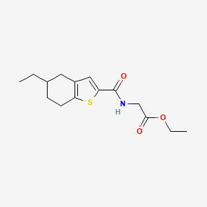 ETHYL 2-{[(5-ETHYL-4,5,6,7-TETRAHYDRO-1-BENZOTHIOPHEN-2-YL)CARBONYL]AMINO}ACETATE