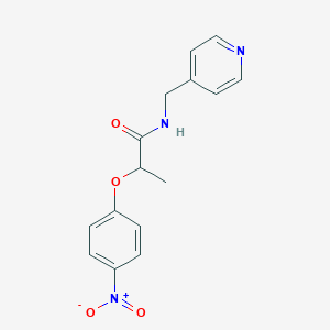 2-(4-nitrophenoxy)-N-(pyridin-4-ylmethyl)propanamide