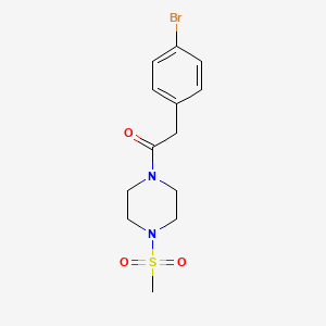 1-[(4-bromophenyl)acetyl]-4-(methylsulfonyl)piperazine
