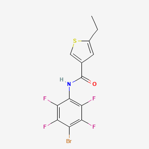 N-(4-bromo-2,3,5,6-tetrafluorophenyl)-5-ethyl-3-thiophenecarboxamide