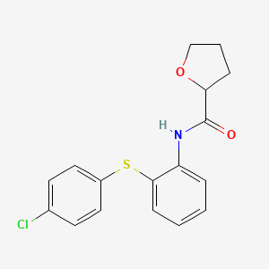 N-{2-[(4-chlorophenyl)thio]phenyl}tetrahydro-2-furancarboxamide