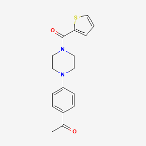 1-{4-[4-(2-THIENYLCARBONYL)PIPERAZINO]PHENYL}-1-ETHANONE