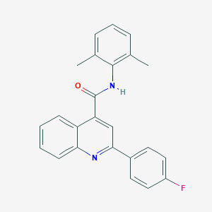 molecular formula C24H19FN2O B418374 N-(2,6-dimethylphenyl)-2-(4-fluorophenyl)-4-quinolinecarboxamide 