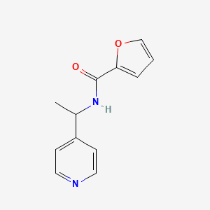 molecular formula C12H12N2O2 B4183749 N-[1-(4-pyridinyl)ethyl]-2-furamide 