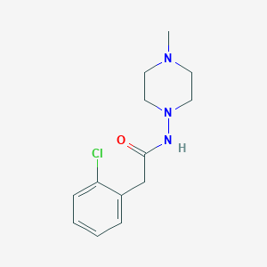 2-(2-chlorophenyl)-N-(4-methyl-1-piperazinyl)acetamide