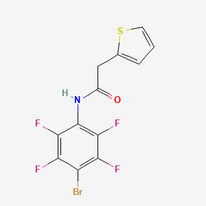 N-(4-bromo-2,3,5,6-tetrafluorophenyl)-2-(2-thienyl)acetamide