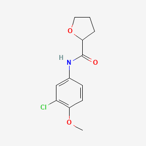 molecular formula C12H14ClNO3 B4183821 N-(3-chloro-4-methoxyphenyl)tetrahydro-2-furancarboxamide 