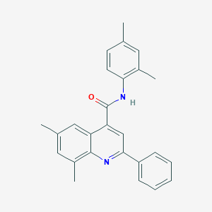 N-(2,4-dimethylphenyl)-6,8-dimethyl-2-phenyl-4-quinolinecarboxamide
