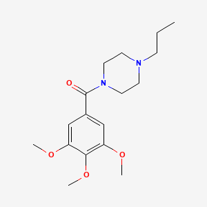 molecular formula C17H26N2O4 B4183869 1-propyl-4-(3,4,5-trimethoxybenzoyl)piperazine 