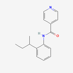 molecular formula C16H18N2O B4183951 N-(2-sec-butylphenyl)isonicotinamide 