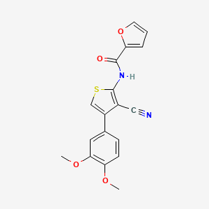 molecular formula C18H14N2O4S B4183977 N-[3-cyano-4-(3,4-dimethoxyphenyl)-2-thienyl]-2-furamide 