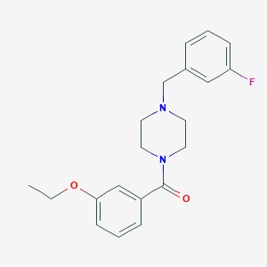 molecular formula C20H23FN2O2 B4183984 1-(3-ethoxybenzoyl)-4-(3-fluorobenzyl)piperazine 