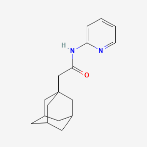 molecular formula C17H22N2O B4183994 2-(1-adamantyl)-N-2-pyridinylacetamide 