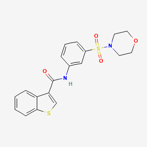 N-[3-(4-morpholinylsulfonyl)phenyl]-1-benzothiophene-3-carboxamide