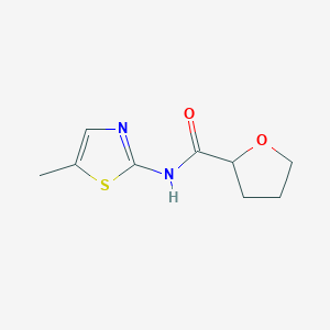 molecular formula C9H12N2O2S B4184025 N-(5-methyl-1,3-thiazol-2-yl)tetrahydro-2-furancarboxamide 
