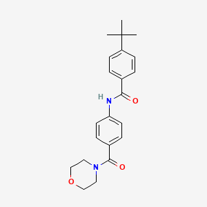 4-tert-butyl-N-[4-(4-morpholinylcarbonyl)phenyl]benzamide