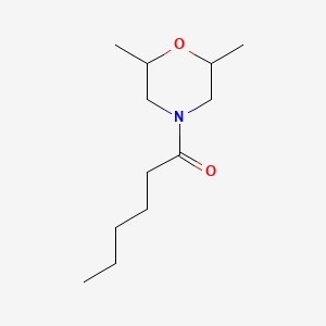 molecular formula C12H23NO2 B4184062 4-hexanoyl-2,6-dimethylmorpholine CAS No. 50642-68-7