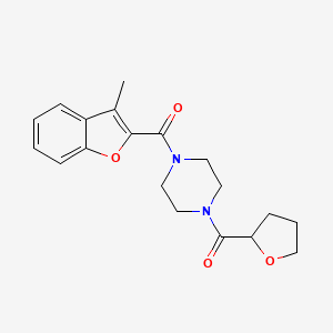 1-[(3-methyl-1-benzofuran-2-yl)carbonyl]-4-(tetrahydro-2-furanylcarbonyl)piperazine