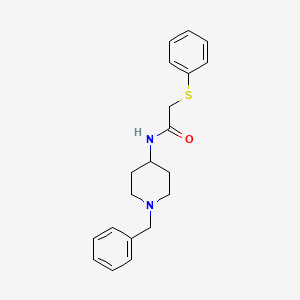 molecular formula C20H24N2OS B4184080 N-(1-benzyl-4-piperidinyl)-2-(phenylthio)acetamide 