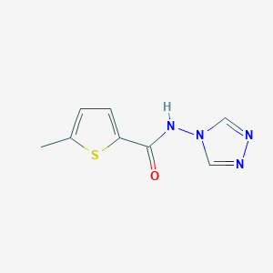 5-methyl-N-4H-1,2,4-triazol-4-yl-2-thiophenecarboxamide