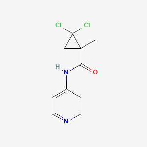 molecular formula C10H10Cl2N2O B4184100 2,2-dichloro-1-methyl-N-4-pyridinylcyclopropanecarboxamide 