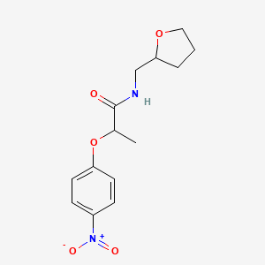 2-(4-nitrophenoxy)-N-(tetrahydro-2-furanylmethyl)propanamide