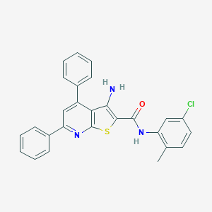 3-amino-N-(5-chloro-2-methylphenyl)-4,6-diphenylthieno[2,3-b]pyridine-2-carboxamide