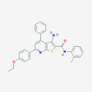 3-amino-6-(4-ethoxyphenyl)-N-(2-methylphenyl)-4-phenylthieno[2,3-b]pyridine-2-carboxamide