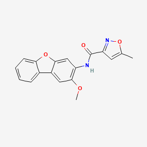 molecular formula C18H14N2O4 B4184217 N-(2-methoxydibenzo[b,d]furan-3-yl)-5-methyl-3-isoxazolecarboxamide 