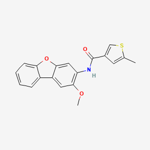 molecular formula C19H15NO3S B4184230 N-(2-methoxydibenzo[b,d]furan-3-yl)-5-methyl-3-thiophenecarboxamide 