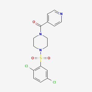 1-[(2,5-dichlorophenyl)sulfonyl]-4-isonicotinoylpiperazine