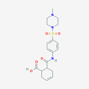 6-[({4-[(4-methyl-1-piperazinyl)sulfonyl]phenyl}amino)carbonyl]-3-cyclohexene-1-carboxylic acid